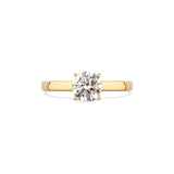 Solitärring Classic · 1,00 ct Labordiamant · 14k Gelbgold