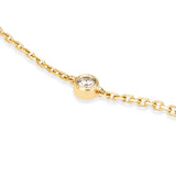 Halskette Romantik · 1,10 ct gesamt (11 Labordiamanten) · 14 Karat Gelbgold