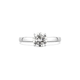 Solitärring Classic · 1,00 ct Labordiamant · 14k Weißgold