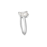Solitärring Baguette North-South · 2,00 ct Emerald-Cut Labordiamant · 14k Weißgold