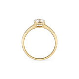 Solitärring Classic · 1,00 ct Labordiamant · 14k Gelbgold