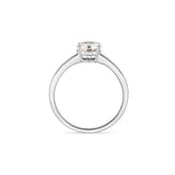 Solitärring Classic · 1,00 ct Labordiamant · 14k Weißgold