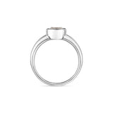 Solitärring Modern · 1,00 ct Labordiamant · 14k Weißgold · Ringgröße 54