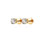 Ohrstecker Classic · je 0,50 ct Labordiamant · 14k Gelbgold