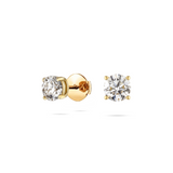 Ohrstecker Classic · je 0,50 ct Labordiamant · 14k Gelbgold