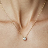 Anhänger Modern · 1,00 ct Labordiamant · 14k Gelbgold