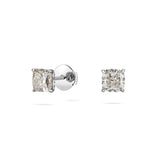 Ohrstecker Elegant · je 0,50 ct Cushion-Cut Labordiamant · 14k Weißgold