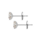 Ohrstecker Elegant · je 0,50 ct Cushion-Cut Labordiamant · 14k Weißgold
