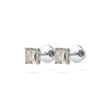 Ohrstecker Elegant · je 0,50 ct Cushion-Cut Labordiamant · 14k Weißgold